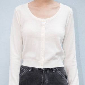 BRANDY MELVILLE White Zelly Sweater